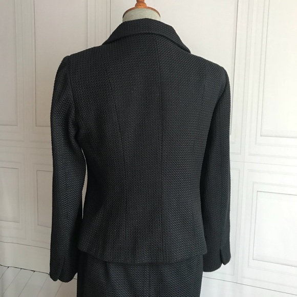 Ann Taylor Petites Black Blazer Skirt Suit Size 8P - Picture 3 of 7